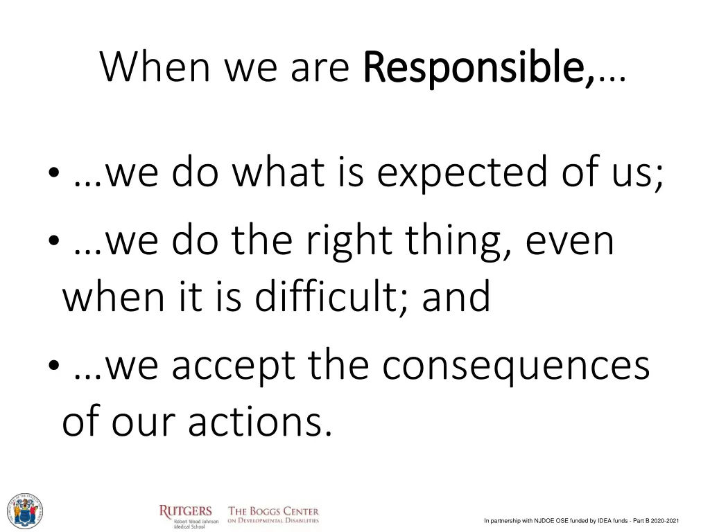 when we are responsible 1