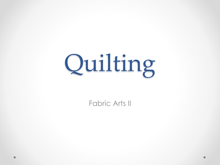 quilting