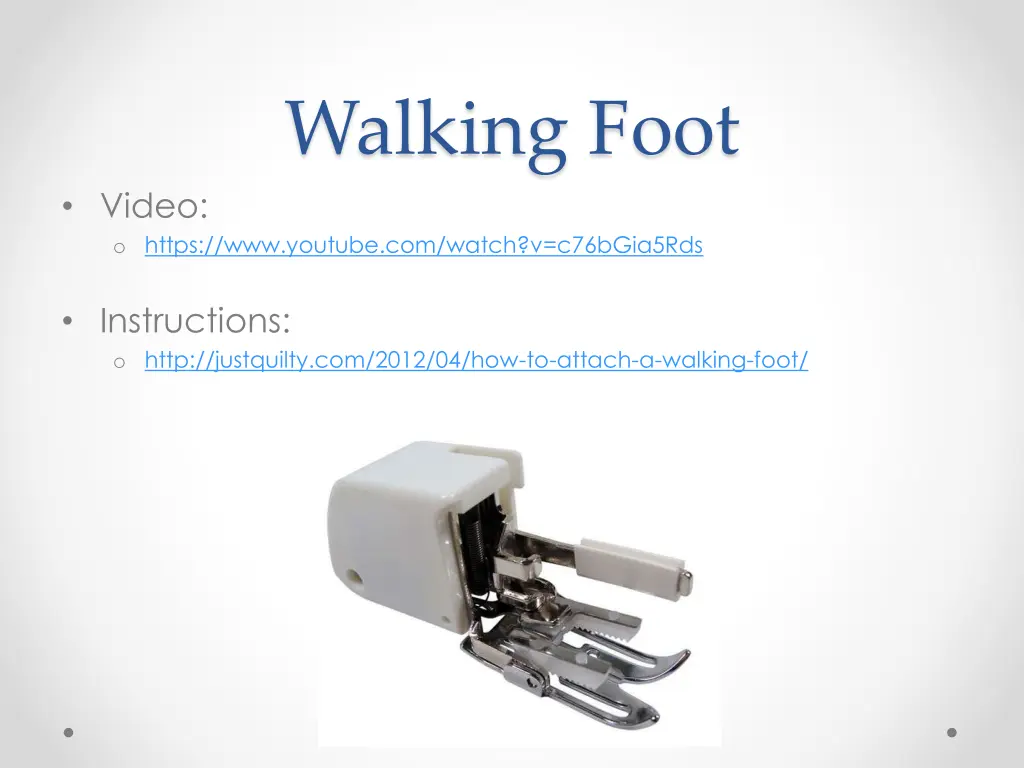 walking foot