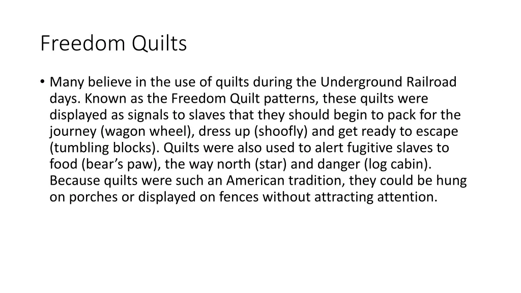 freedom quilts