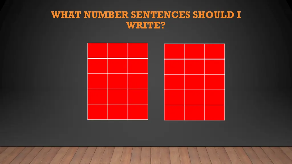 what number sentences should i write