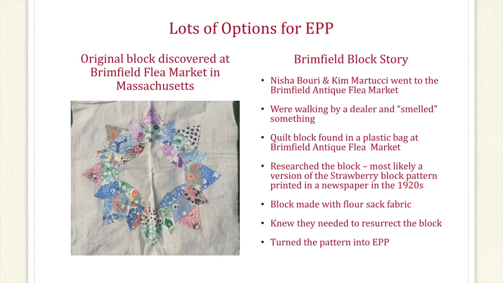 lots of options for epp