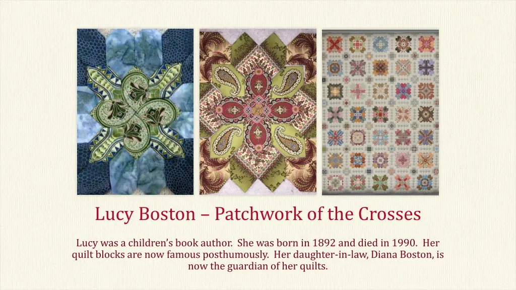 lucy boston patchwork of the crosses