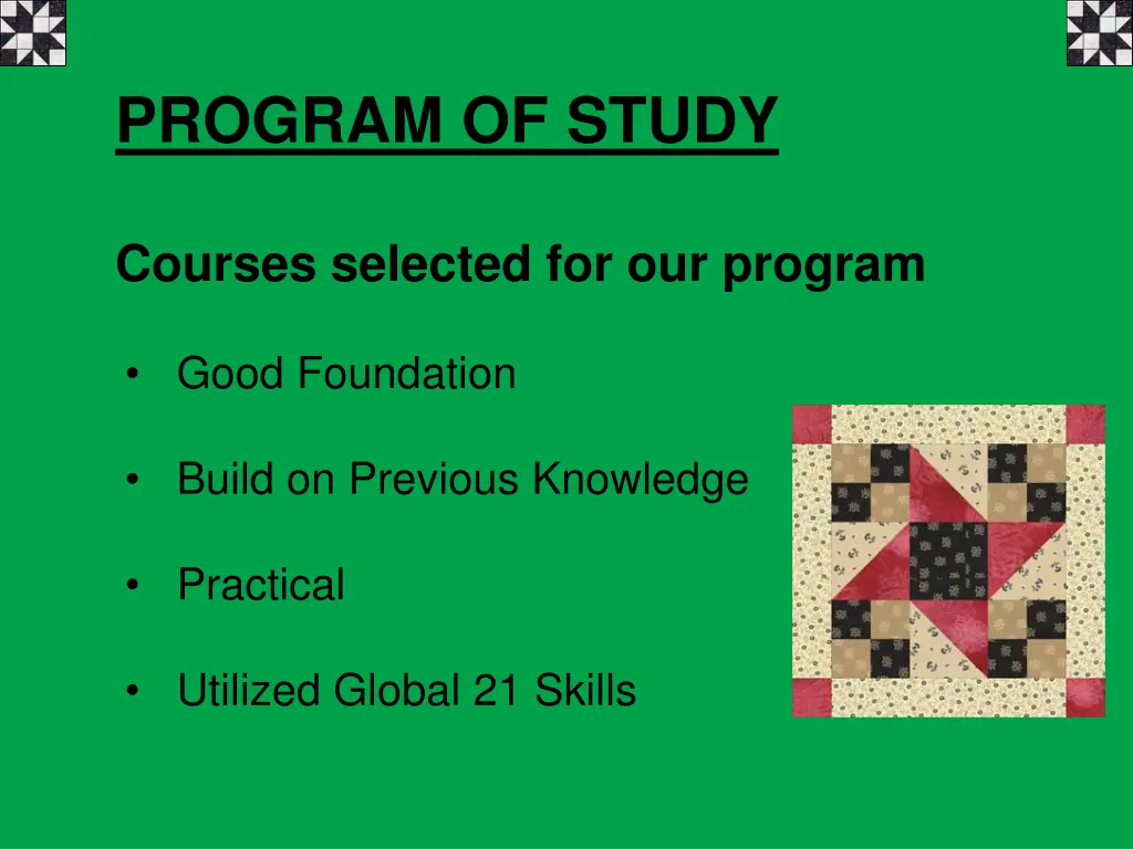 program of study