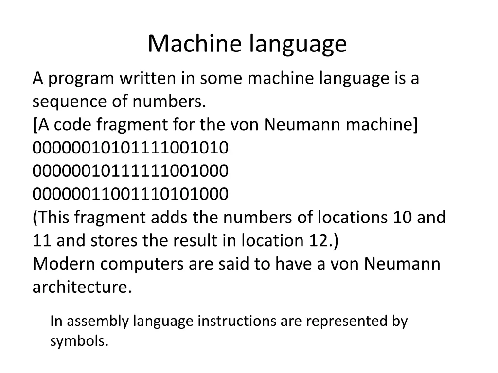 machine language 1