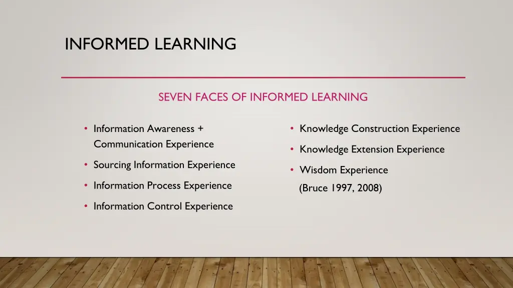 informed learning 2