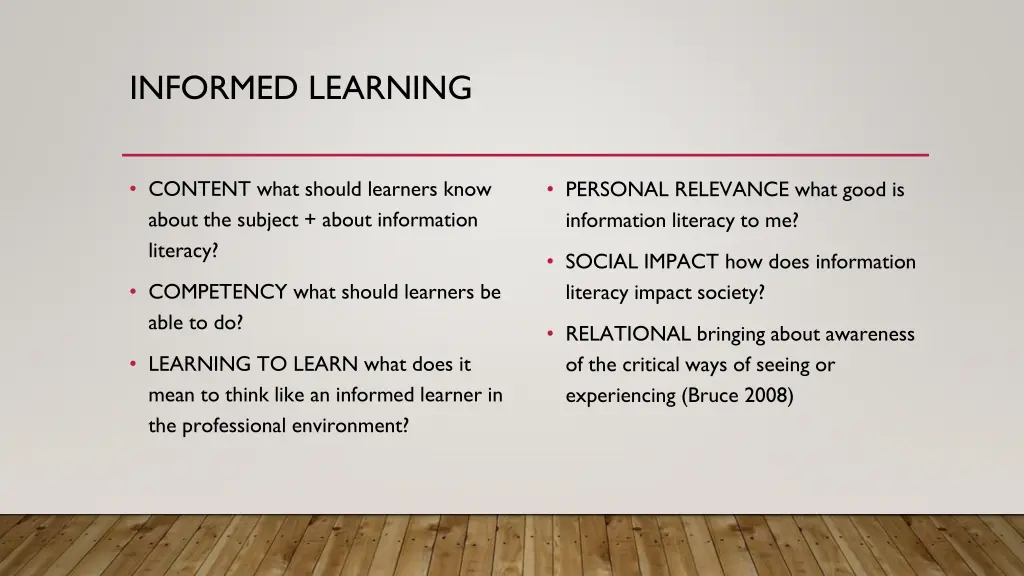 informed learning 3