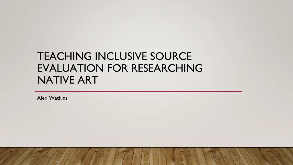 teaching inclusive source evaluation