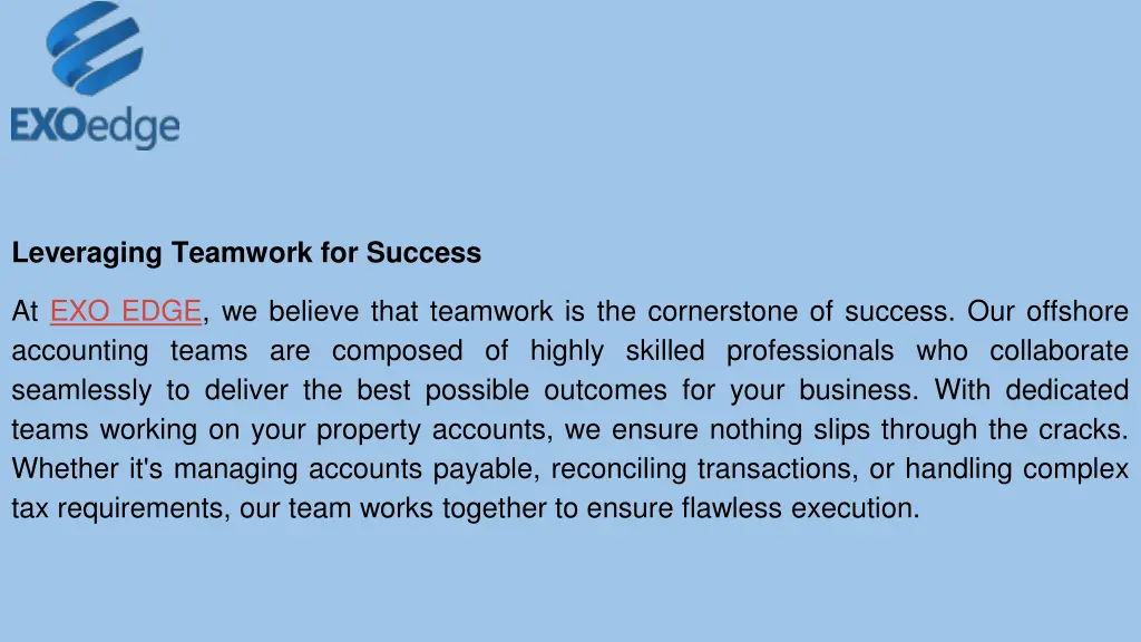 leveraging teamwork for success