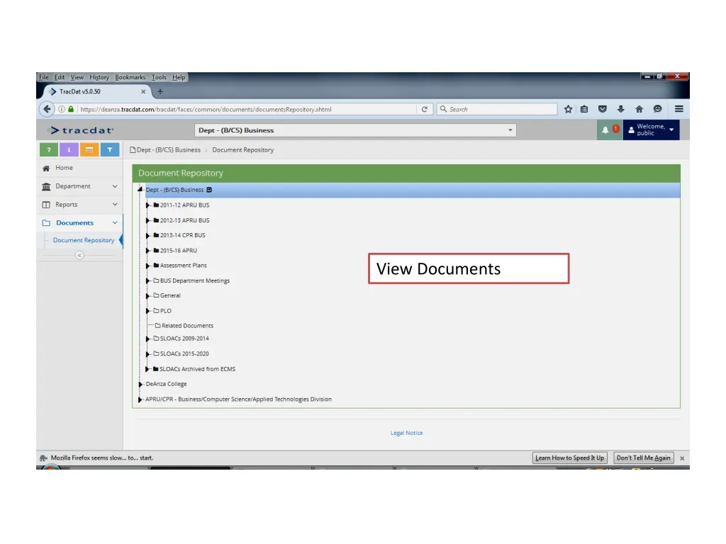 view documents