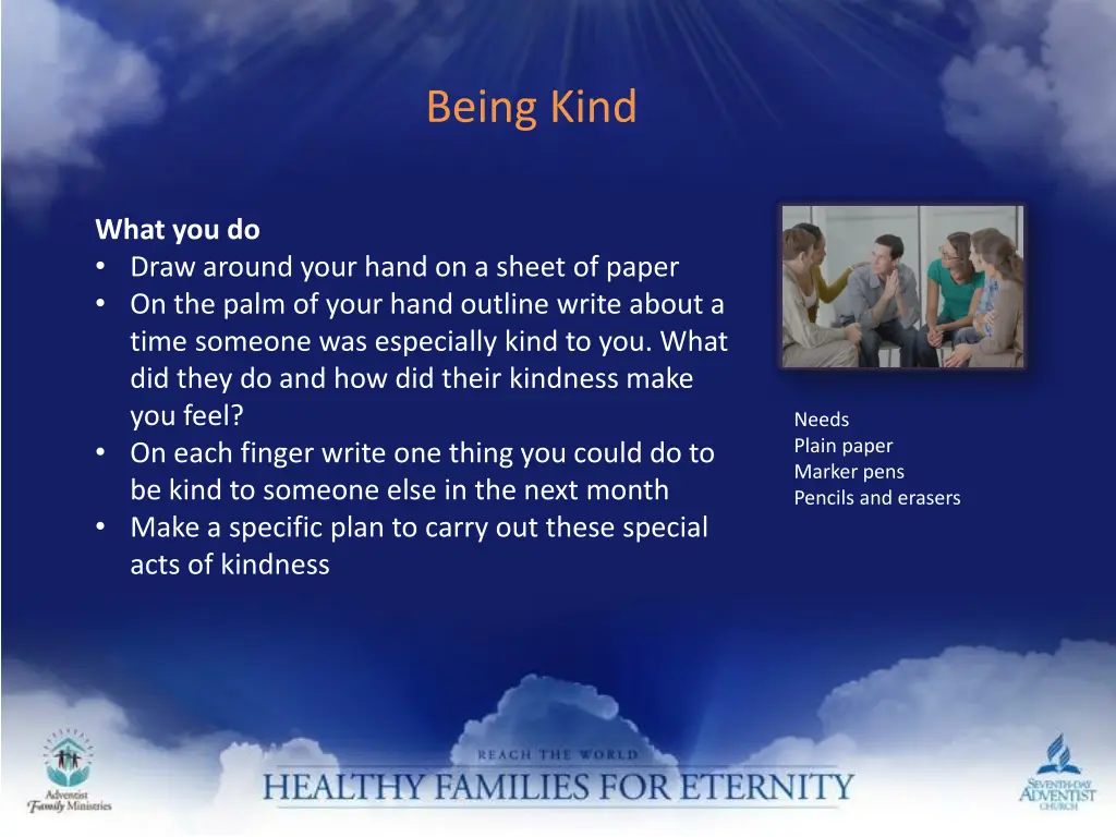 being kind