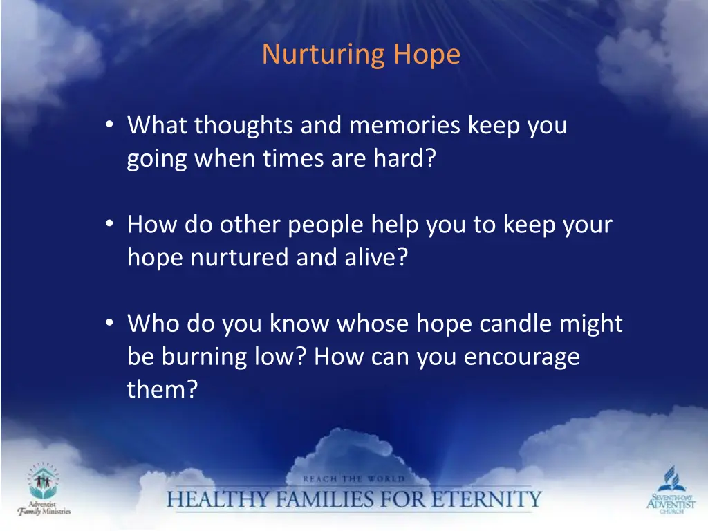 nurturing hope