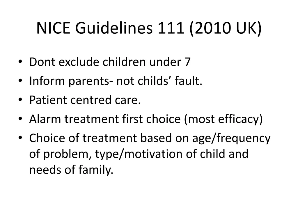 nice guidelines 111 2010 uk