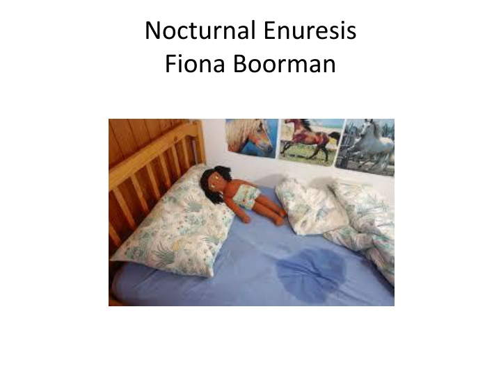 nocturnal enuresis fiona boorman