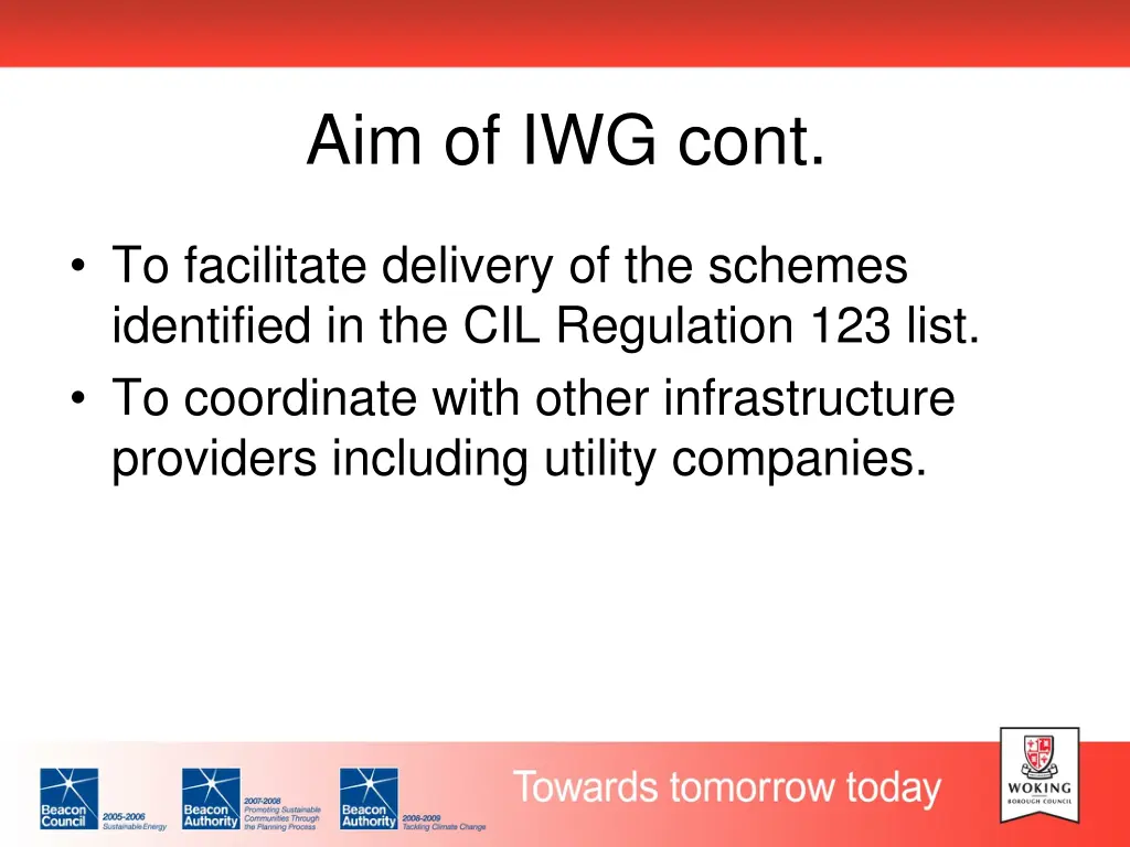 aim of iwg cont