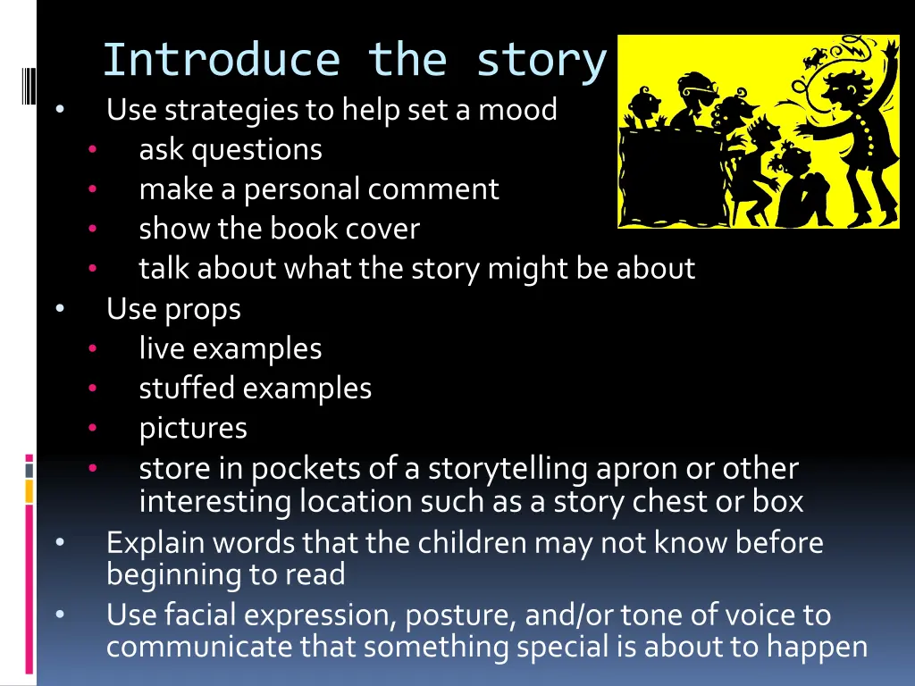 introduce the story use strategies to help