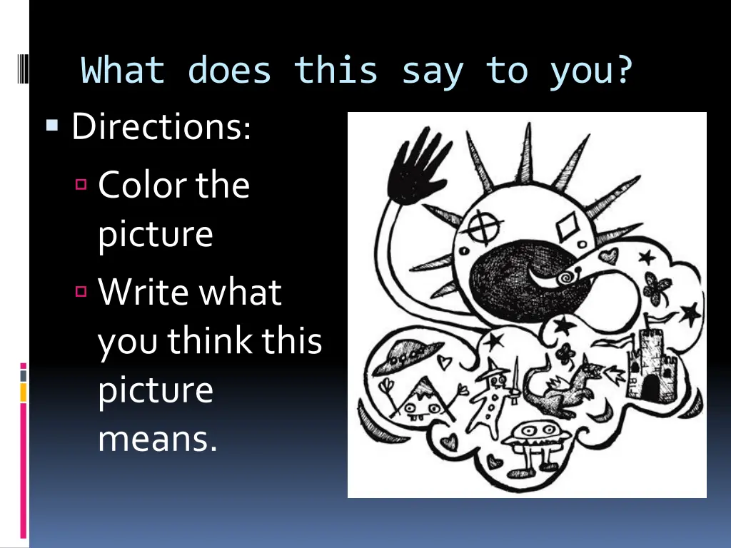 what does this say to you directions color