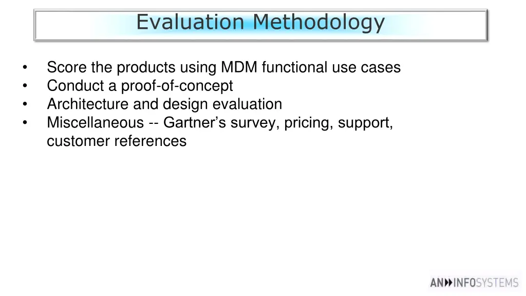 evaluation methodology