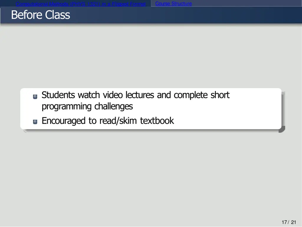 course structure 2