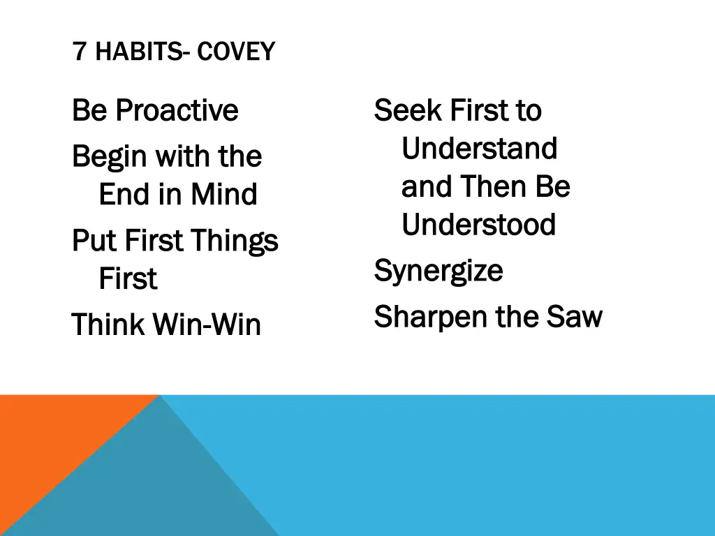 7 habits covey