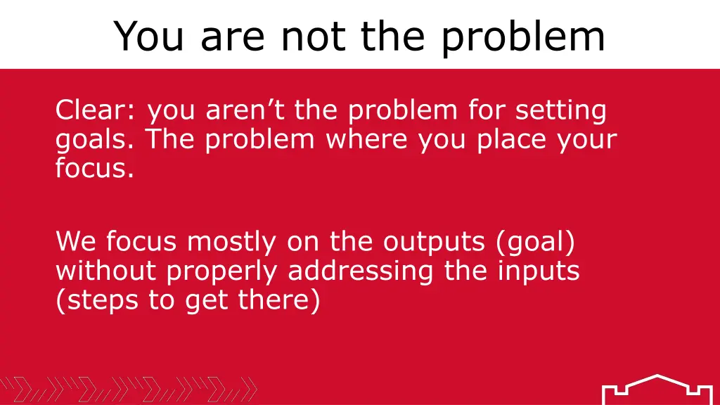 you are not the problem