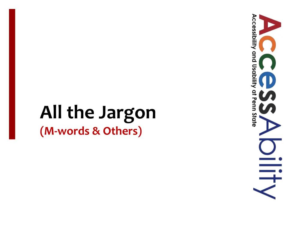 all the jargon m words others