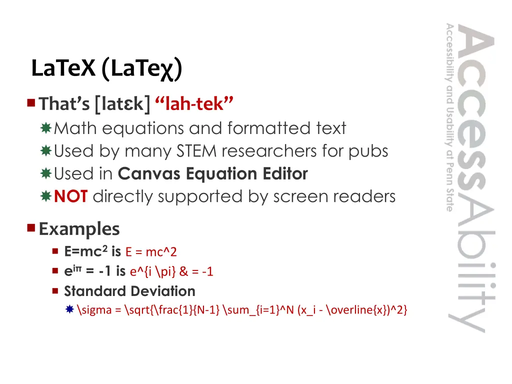 latex late that s lat k lah tek math equations