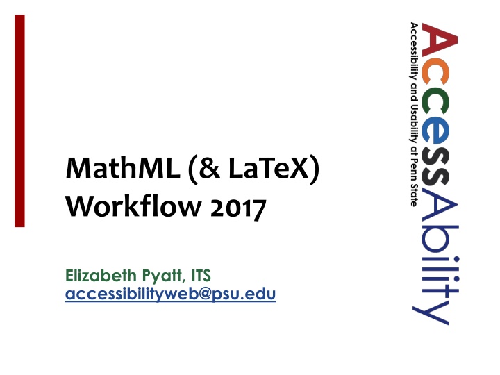 mathml latex workflow 2017