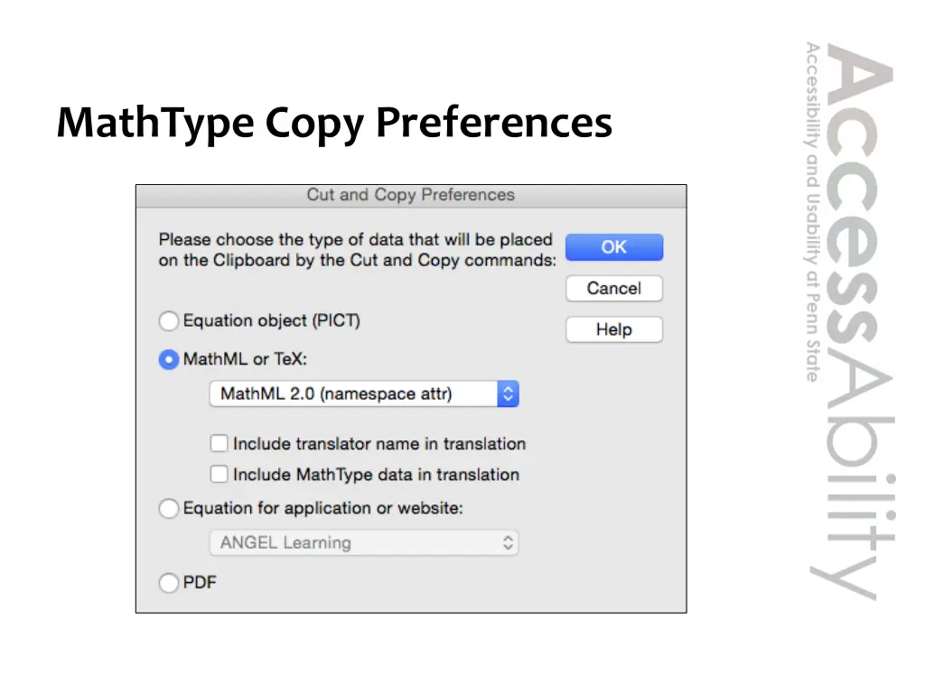 mathtype copy preferences