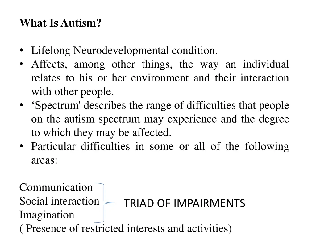 what is autism