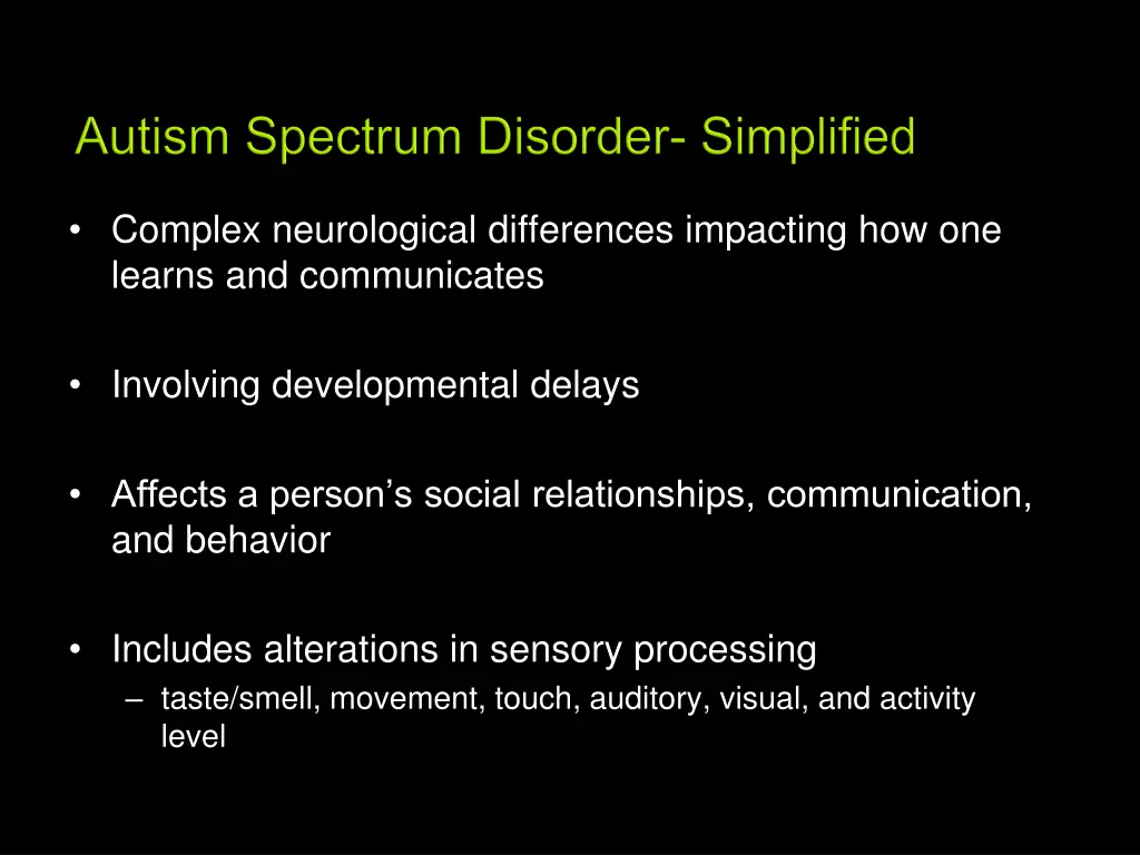 complex neurological differences impacting