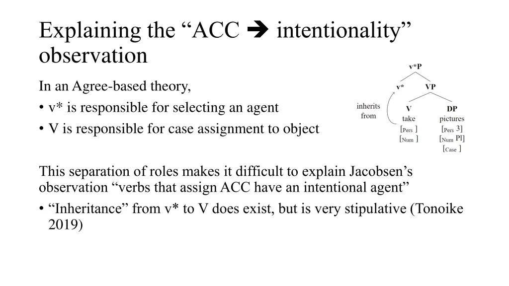 explaining the acc intentionality observation