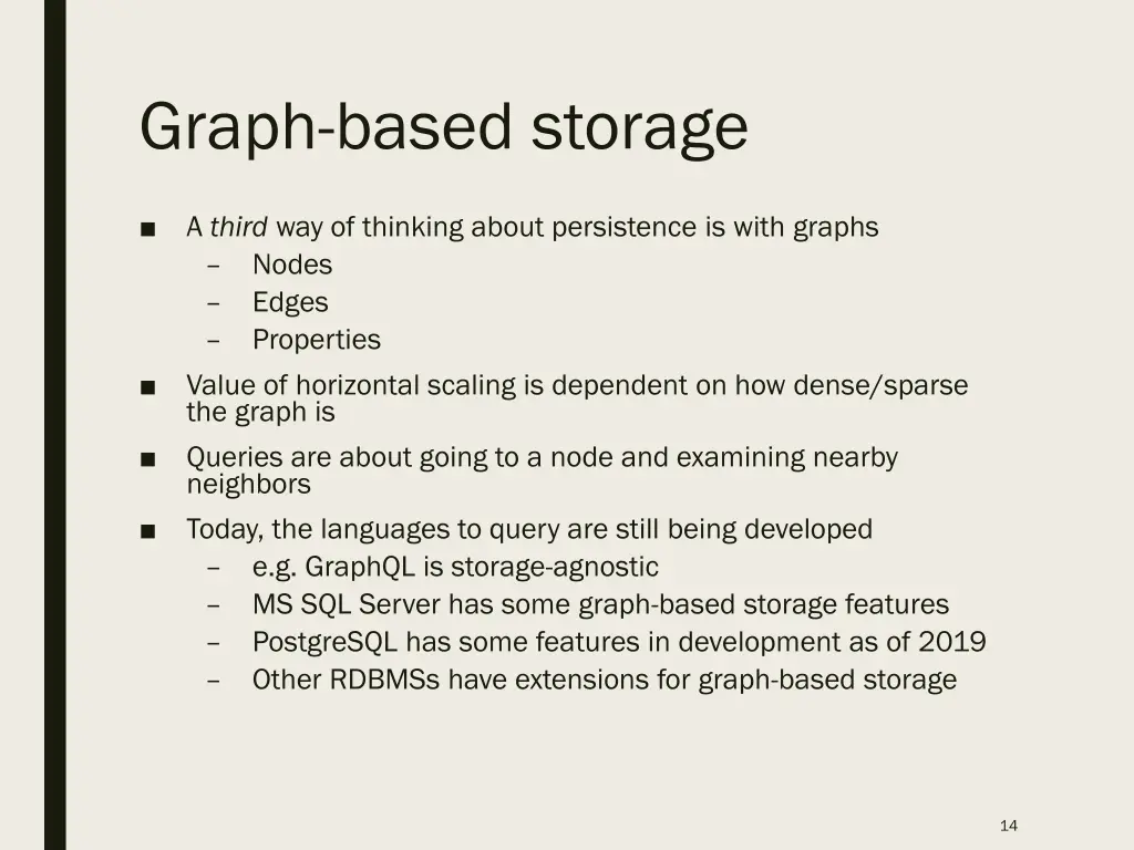 graph based storage