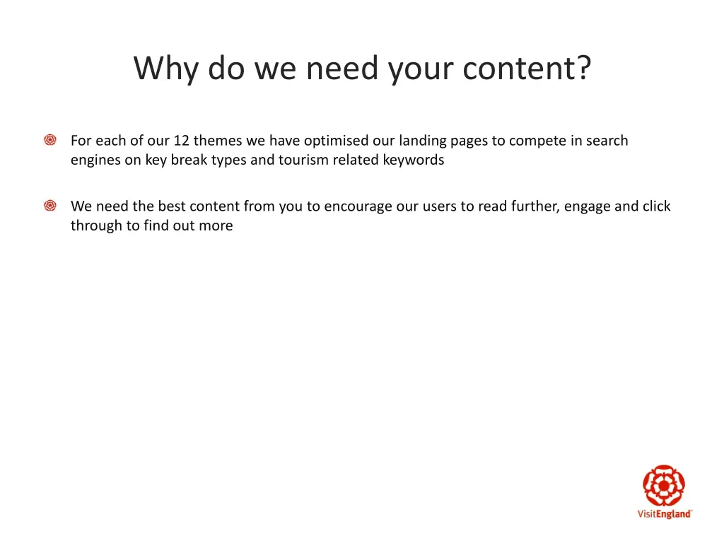 why do we need your content