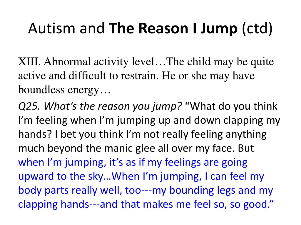 autism and the reason i jump ctd