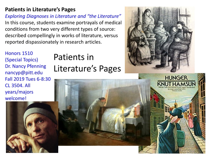 patients in literature s pages exploring