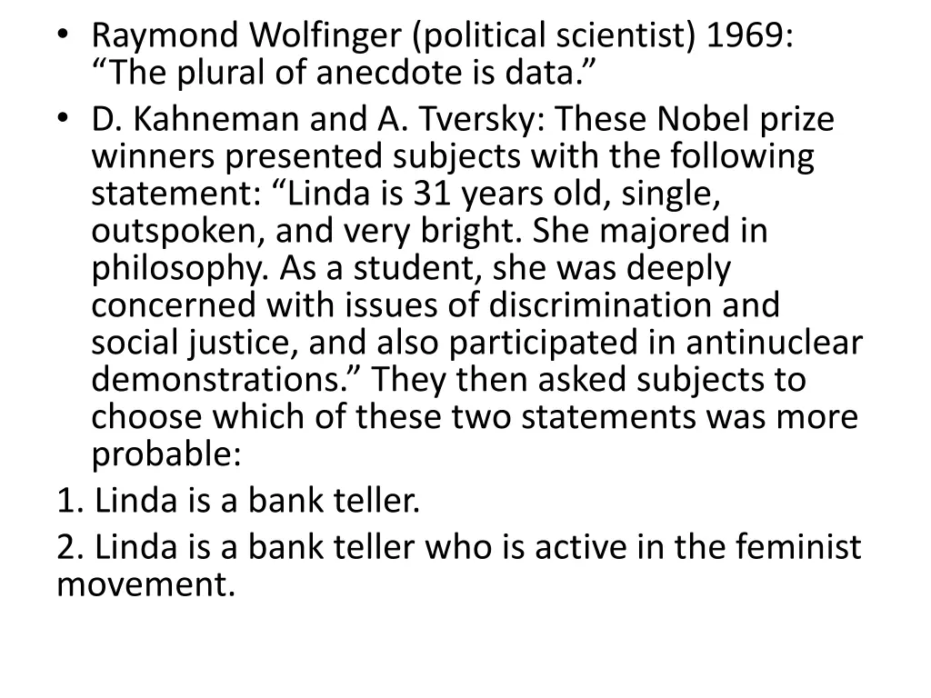 raymond wolfinger political scientist 1969