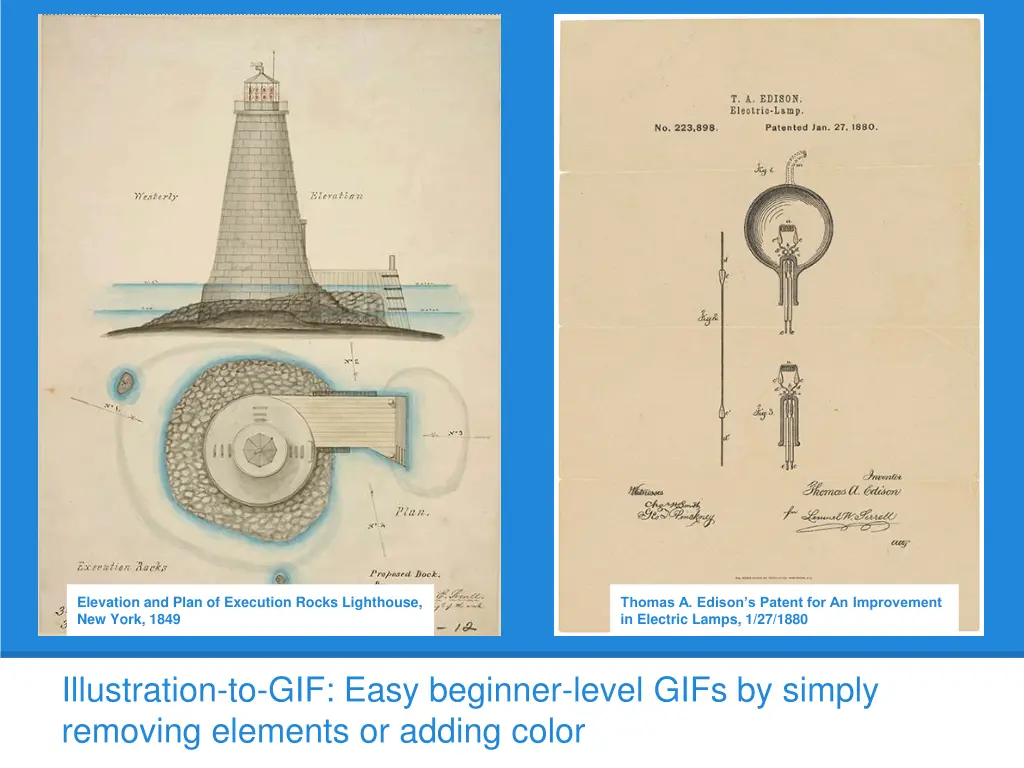 elevation and plan of execution rocks lighthouse