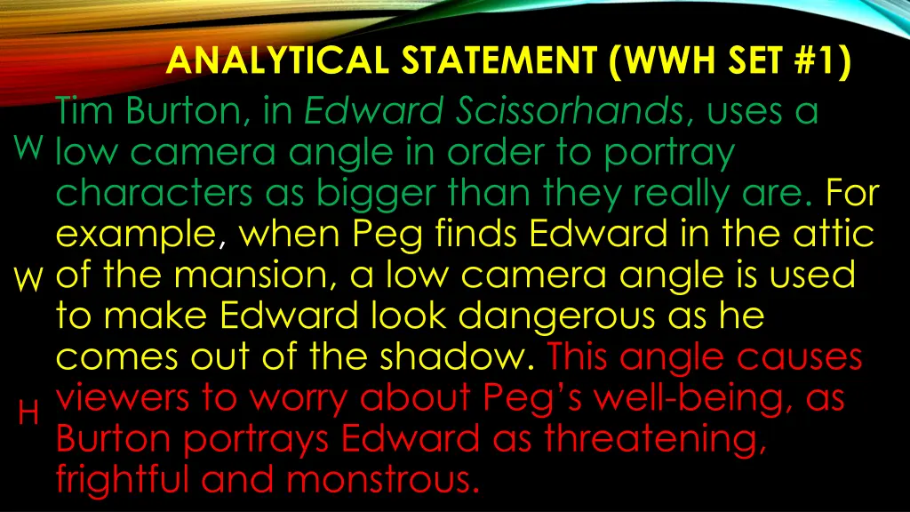 analytical statement wwh set 1 tim burton 3