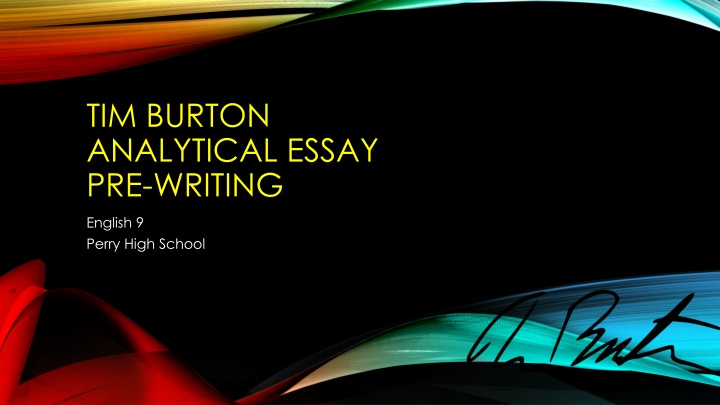 tim burton analytical essay pre writing