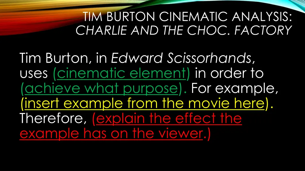 tim burton cinematic analysis charlie