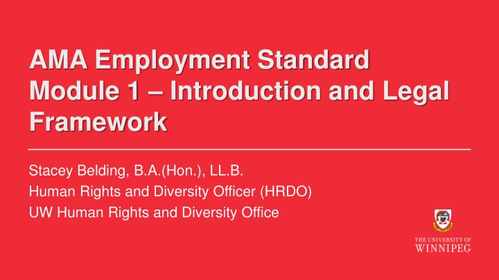 ama employment standard module 1 introduction