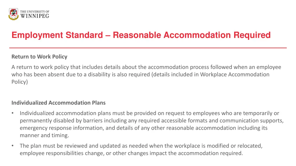 employment standard reasonable accommodation 4