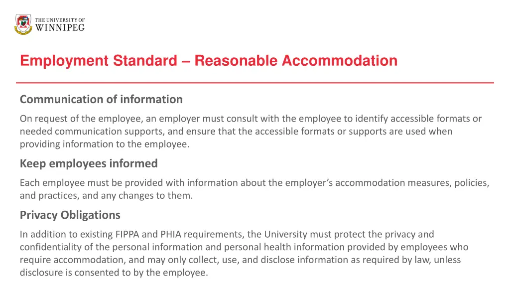 employment standard reasonable accommodation 6