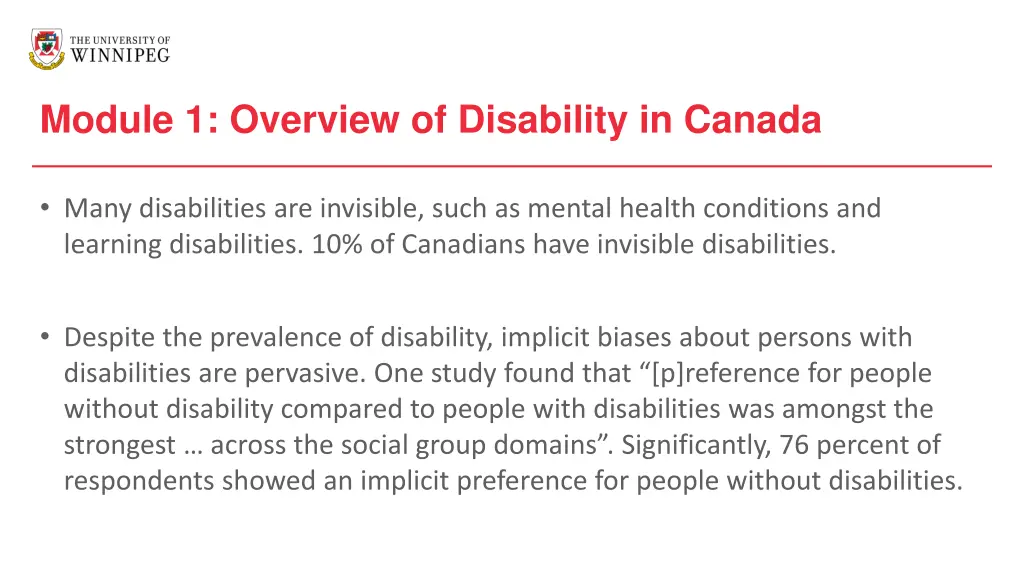 module 1 overview of disability in canada 1