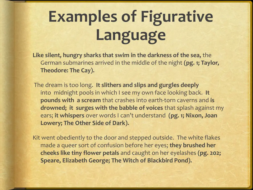 examples of figurative language