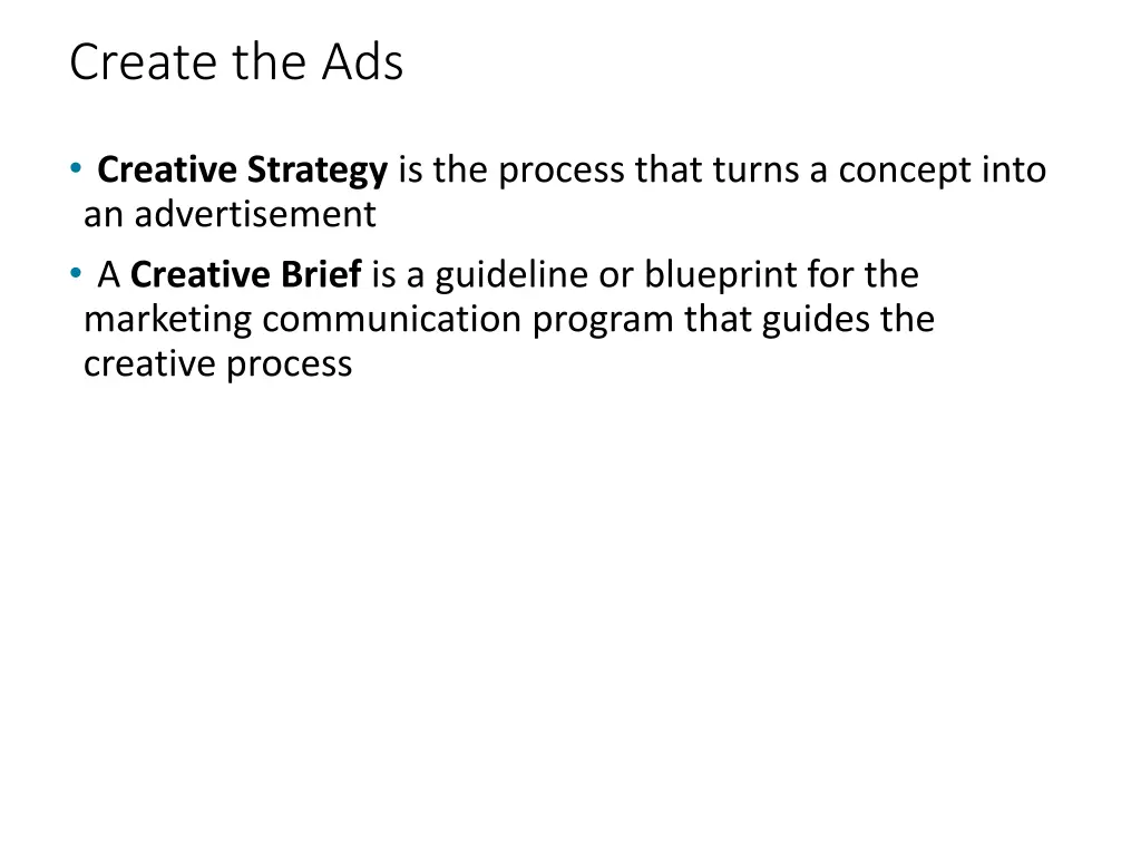 create the ads