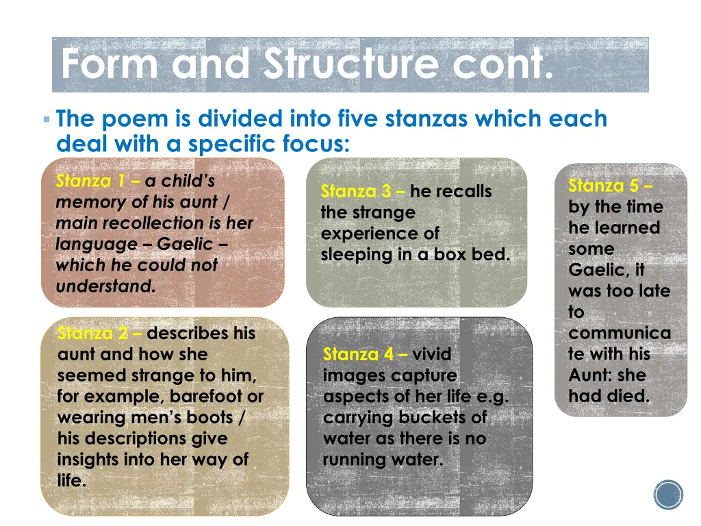 form and structure cont