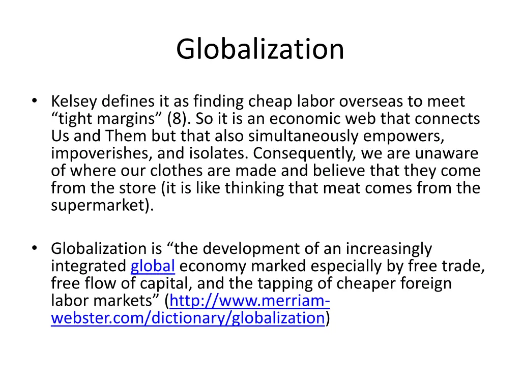 globalization