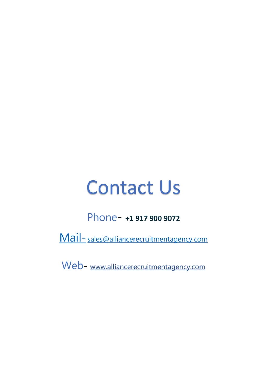 contact us